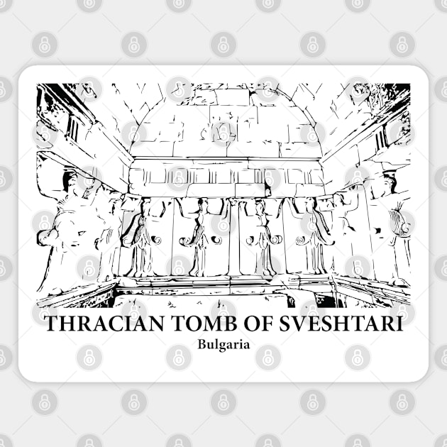 Thracian Tomb of Sveshtari - Bulgaria Magnet by Lakeric